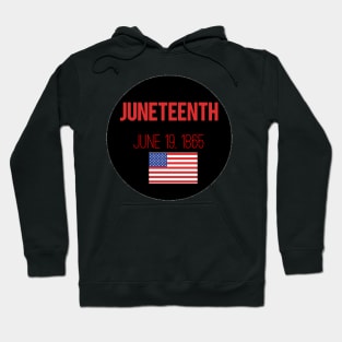 (June Teenth) t-shirt with American flag Hoodie